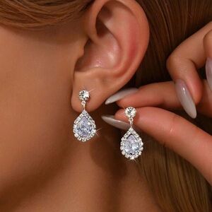 OVO Silver Teardrop Earrings